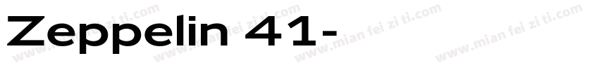 Zeppelin 41字体转换